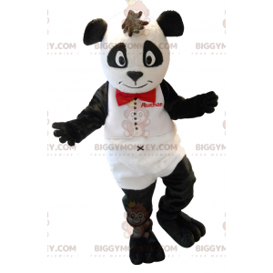 Traje de mascote de panda preto e branco bonito BIGGYMONKEY™ –