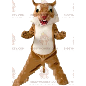 Fierce puma BIGGYMONKEY™ mascot costume, tiger costume, feline