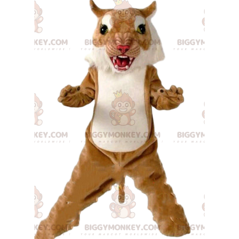 Fierce puma BIGGYMONKEY™ mascot costume, tiger costume, feline