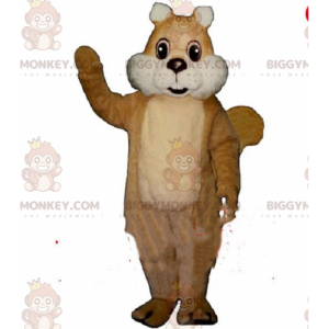 Maskotka brązowa wiewiórka BIGGYMONKEY™, kostium leśny, wielka