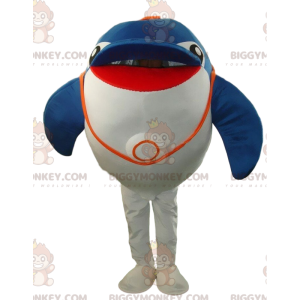 BIGGYMONKEY™ maskotkostume af stor delfin, kæmpe delfin