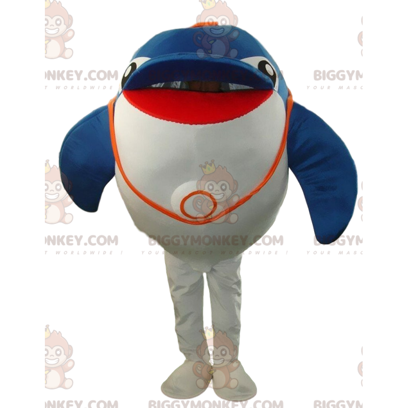 Traje de mascota BIGGYMONKEY™ de delfín grande, delfín gigante Traje de mascota BIGGYMONKEY™ de delfín grande, delfín gigante