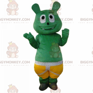 Monster BIGGYMONKEY™ mascot costume, green creature costume