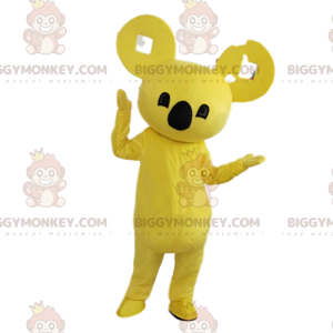 BIGGYMONKEY™ gelbes Koala Maskottchenkostüm, exotisches Kostüm
