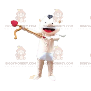 Cupid BIGGYMONKEY™ mascot costume, angel costume, baby with bow