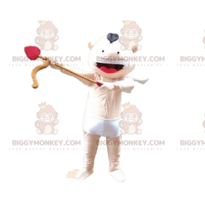 Στολή μασκότ Cupid BIGGYMONKEY™, στολή αγγέλου, μωρό με φιόγκο