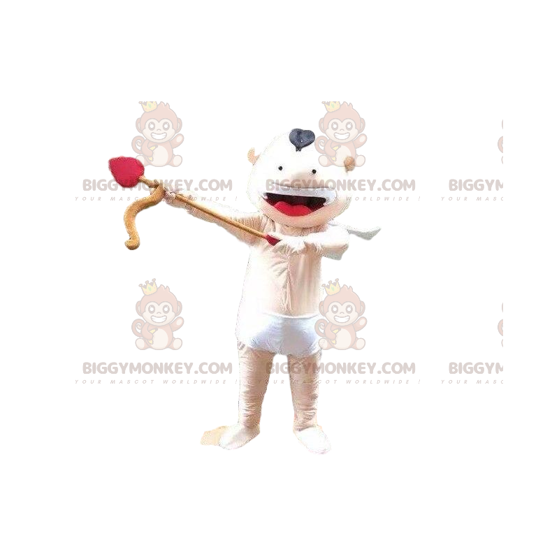 Cupid BIGGYMONKEY™ mascot costume, angel costume, baby with bow Cupid BIGGYMONKEY™ mascot costume, angel costume, baby with bow