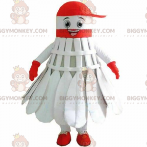 Badminton Shuttlecock BIGGYMONKEY™ Mascot Costume, Racket