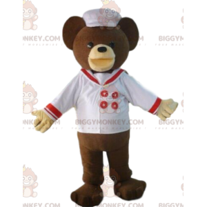 Disfraz de mascota Teddy BIGGYMONKEY™ con traje de marinero
