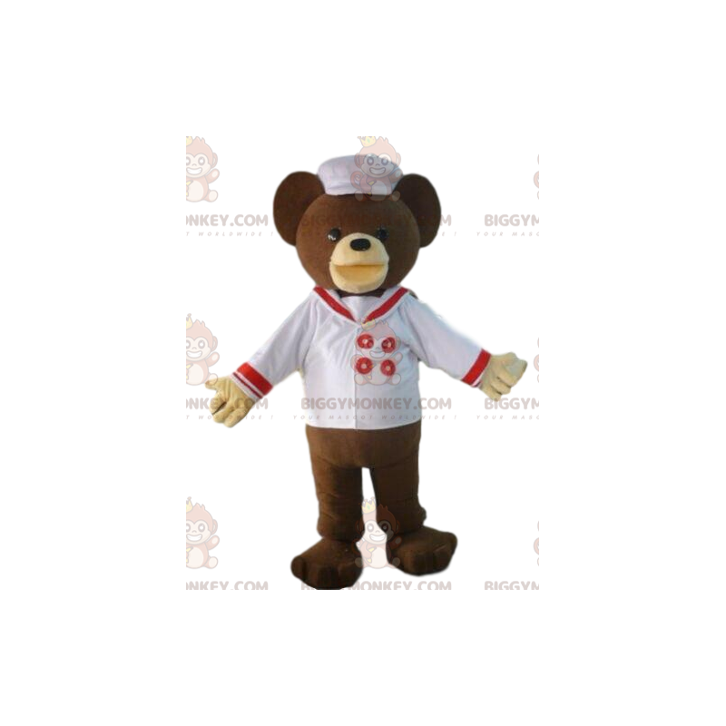 Teddy BIGGYMONKEY™-mascottekostuum in matrozenoutfit Teddy BIGGYMONKEY™-mascottekostuum in matrozenoutfit