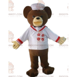 Kostium maskotki Teddy BIGGYMONKEY™ w stroju marynarza, strój marynarza - Maskotka niedźwiedź - BiggyMonkey.com
