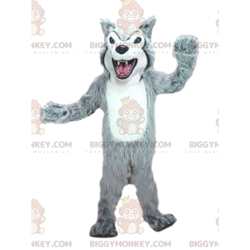 Wolf BIGGYMONKEY™ mascot costume, wolf dog costume, dog fancy Wolf BIGGYMONKEY™ mascot costume, wolf dog costume, dog fancy