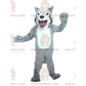 Wolf BIGGYMONKEY™ mascottekostuum, wolfshondkostuum