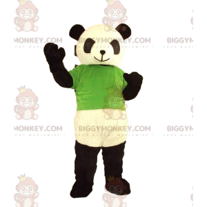 BIGGYMONKEY™ mascotte kostuum zwart-witte panda, zwart-witte