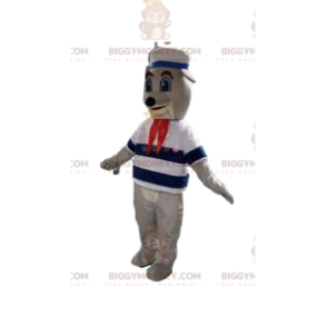 Kostým maskota lachtana BIGGYMONKEY™, kostým lachtana, kostým maskota námořníka BIGGYMONKEY™ - Těsnění maskoti - BiggyMonkey.com
