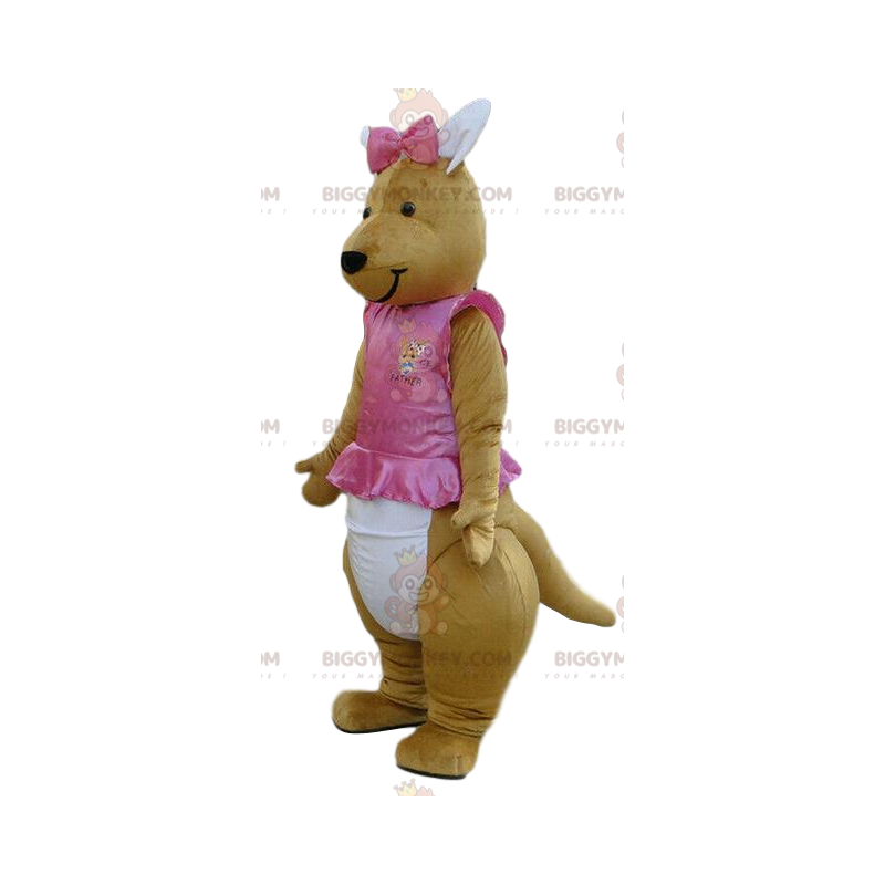 BIGGYMONKEY™ maskottiasu kengurusta tutussa, kengurupuku BIGGYMONKEY™ maskottiasu kengurusta tutussa, kengurupuku