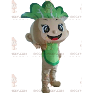 Cabbage BIGGYMONKEY™ mascot costume, baby costume, vegetable