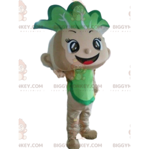 Costume de mascotte BIGGYMONKEY™ de chou, costume de bébé