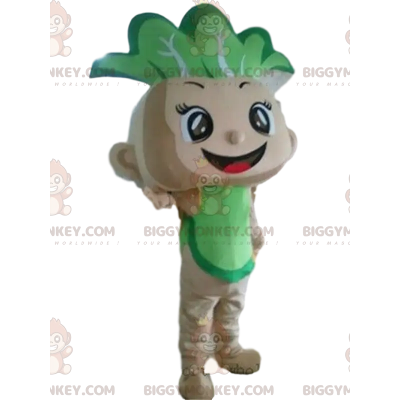 Traje de mascote Cabbage BIGGYMONKEY™, fantasia de bebê Traje de mascote Cabbage BIGGYMONKEY™, fantasia de bebê