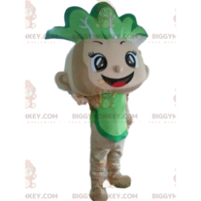 Cabbage BIGGYMONKEY™ mascot costume, baby costume, vegetable