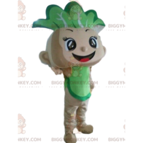 Cabbage BIGGYMONKEY™ maskottiasu, vauvaasu, kasvispuku -