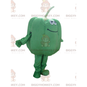 Green pepper BIGGYMONKEY™ mascot costume, green pepper costume