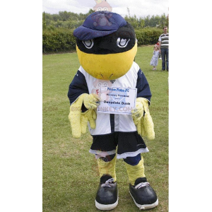 Costume de mascotte BIGGYMONKEY™ d'oiseau jaune et noir de