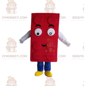 Red Lego BIGGYMONKEY™ mascot costume, building set costume -