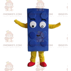 Blue Lego BIGGYMONKEY™ mascot costume, building set costume -