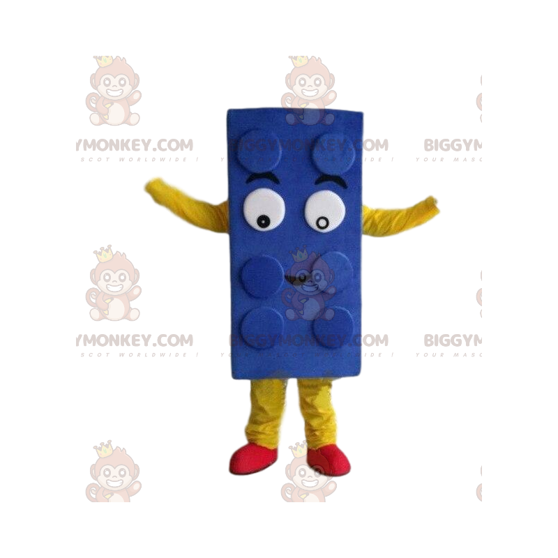 Blue Lego BIGGYMONKEY™ mascot costume, building set costume –