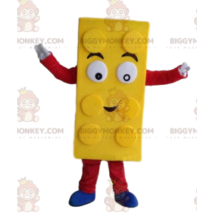 Yellow Lego BIGGYMONKEY™ mascot costume, construction toy