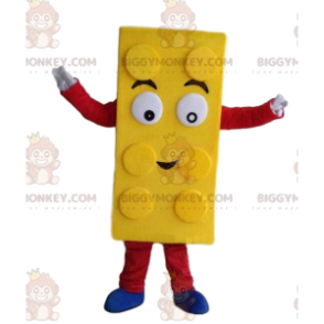 Yellow Lego BIGGYMONKEY™ mascot costume, construction toy