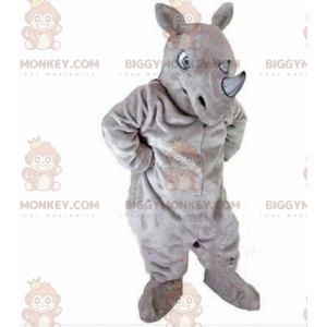 BIGGYMONKEY™ costume da mascotte di rinoceronte grigio, costume