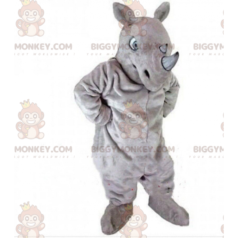 BIGGYMONKEY™ mascot costume of gray rhino, rhino costume