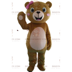 Costume de mascotte BIGGYMONKEY™ de nounours féminin, costume