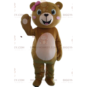 Kostým maskota ženského medvídka BIGGYMONKEY™, kostým medvěda