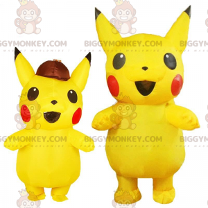 Disfraz de mascota BIGGYMONKEY™ de Pikachu, el famoso Pokémon
