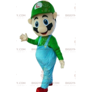 BIGGYMONKEY™ mascot costume of Luigi, famous character and
