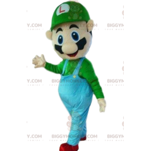 BIGGYMONKEY™ maskotkostume af Luigi, berømt karakter og ven af