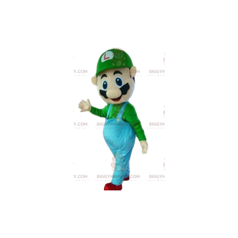 BIGGYMONKEY™ mascot costume of Luigi, famous character and