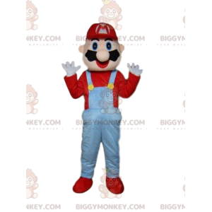 Costume da mascotte BIGGYMONKEY™ di Mario, famoso idraulico dei