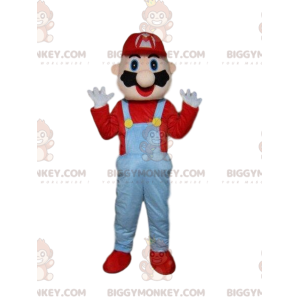 Mario's BIGGYMONKEY™ maskotdräkt, berömd rörmokare från