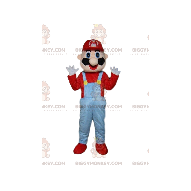 Kostium maskotki BIGGYMONKEY™ Mario, słynny hydraulik z gier