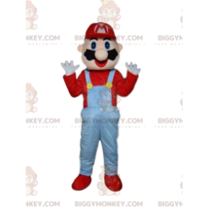 Costume de mascotte BIGGYMONKEY™ de Mario, plombier de jeux