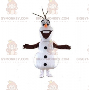 Costume de mascotte BIGGYMONKEY™ d'Olaf, bonhomme de neige de