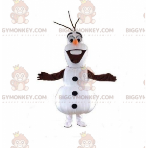 BIGGYMONKEY™ mascottekostuum van Olaf, beroemde sneeuwpop uit