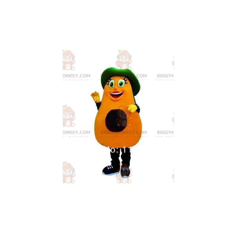 Avocado BIGGYMONKEY™ mascot costume, avocado costume, vegetable