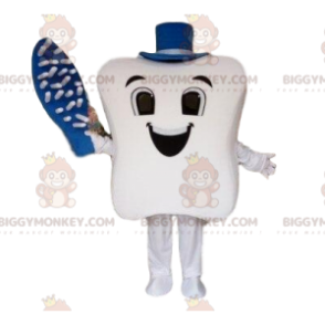 Giant Tooth BIGGYMONKEY™ Mascot Costume, Toothbrush, Dentist