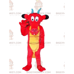 BIGGYMONKEY™ mascot costume of Mushu, the famous dragon in