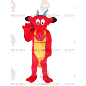 BIGGYMONKEY™ mascottekostuum van Mushu, de beroemde draak in